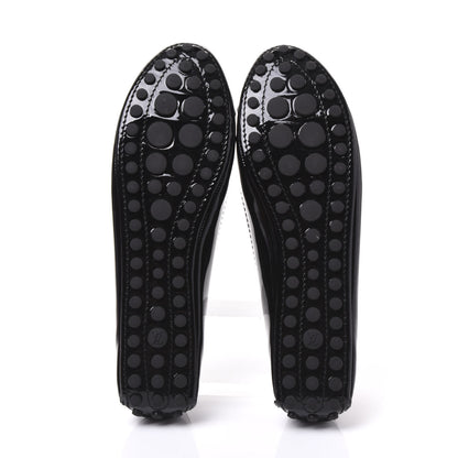 Louis Vuitton Patent Calfskin Oxford Ballerina Flats 38.5 Black 5 of 9