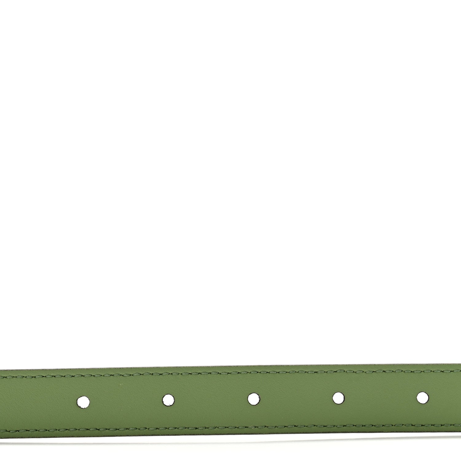 Gucci GG Supreme Monogram Plutone Calfskin Enamel Double G 40mm Belt 95 38 Beige Ebony Mystic White Salamander Green 4 of 5