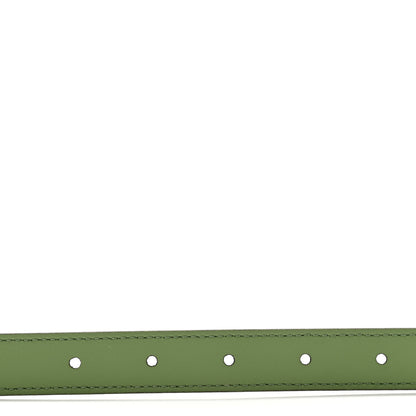 Gucci GG Supreme Monogram Plutone Calfskin Enamel Double G 40mm Belt 95 38 Beige Ebony Mystic White Salamander Green 4 of 5