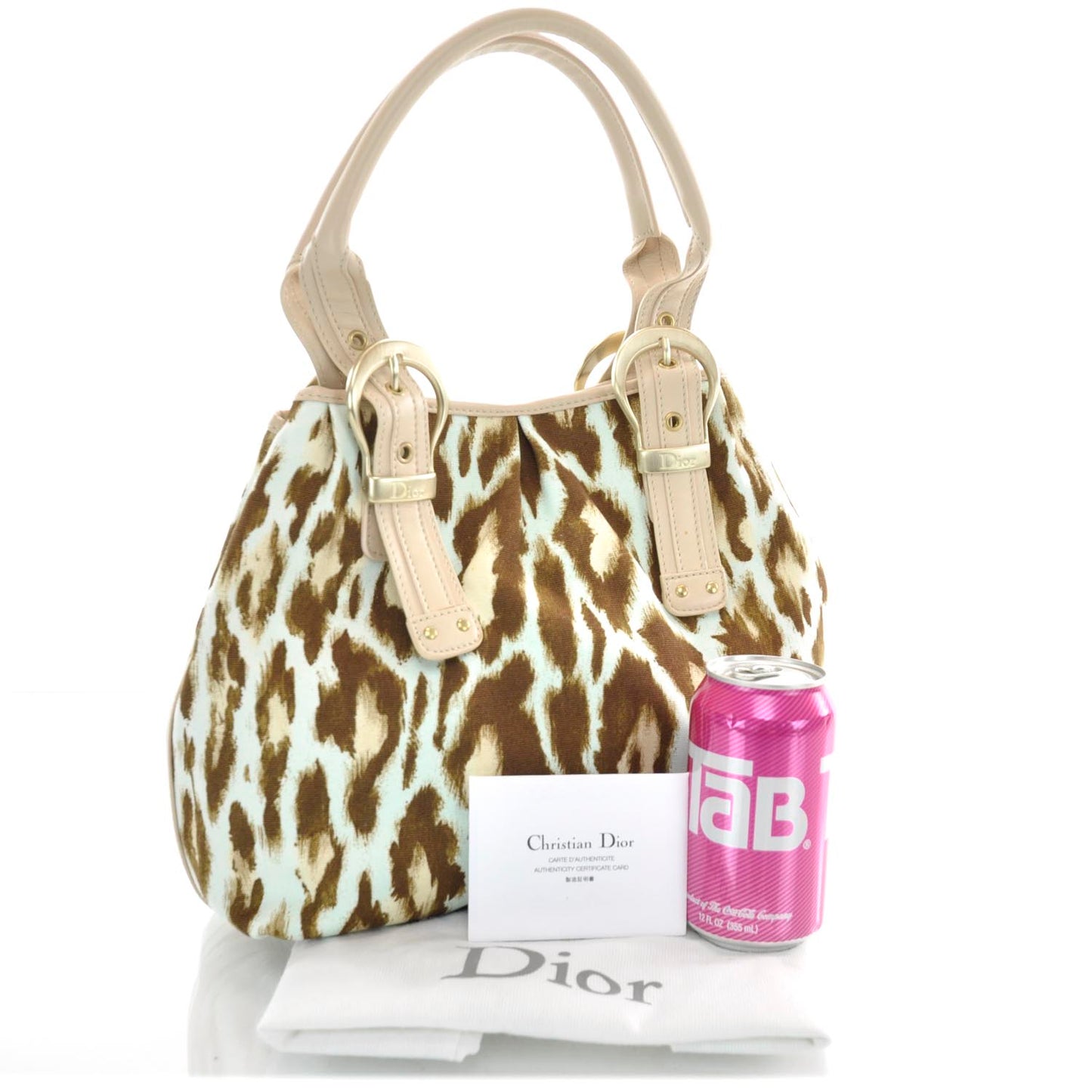 Canvas Leopard Print St Tropez Bag