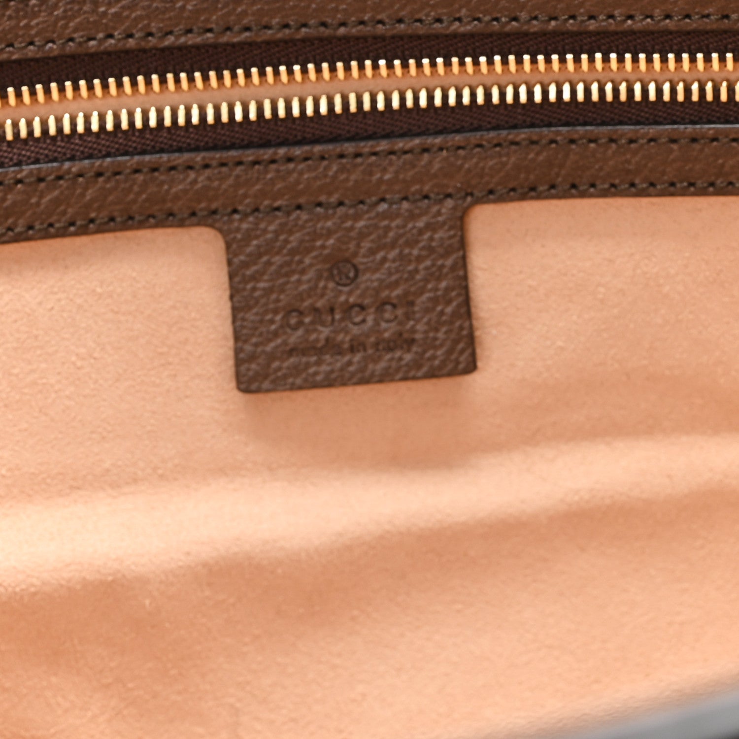 Gucci GG Supreme Monogram Textured Calfskin Web Medium Ophidia Shopping Tote Beige Ebony New Acero 6 of 12