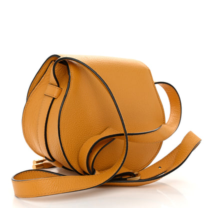 Chloe Grained Calfskin Small Marcie Saddle Bag Sunflower 3 of 12