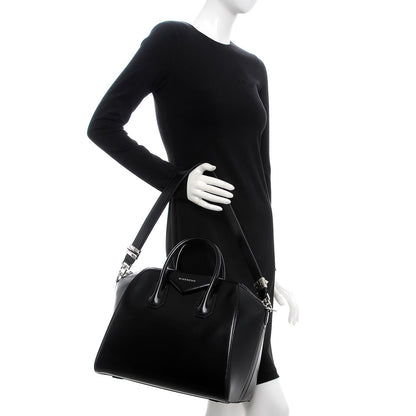 Givenchy Shiny Lord Calfskin Medium Antigona Black 2 of 8