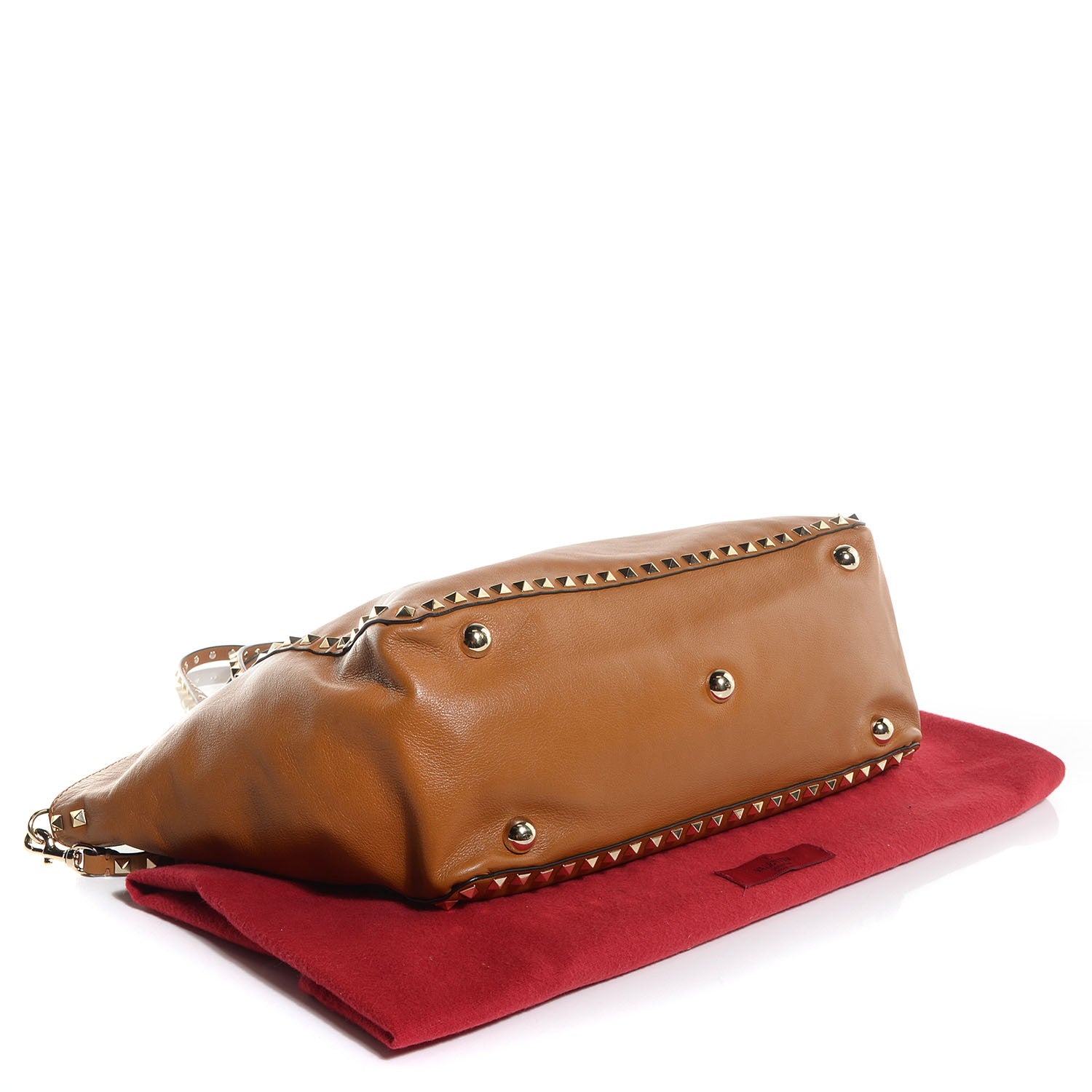 Valentino Garavani Vitello Medium Rockstud Tote Beige 5 of 11