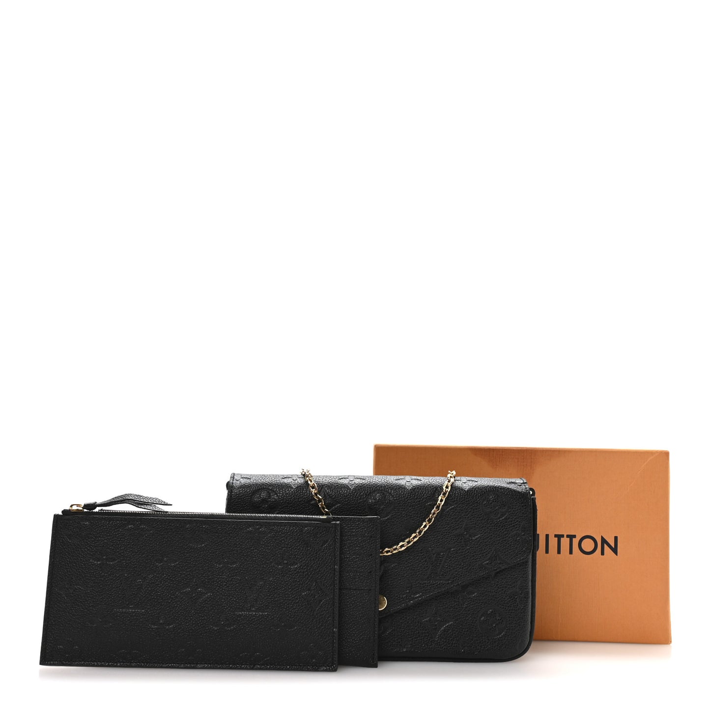 Empreinte Pochette Felicie Chain Wallet Black