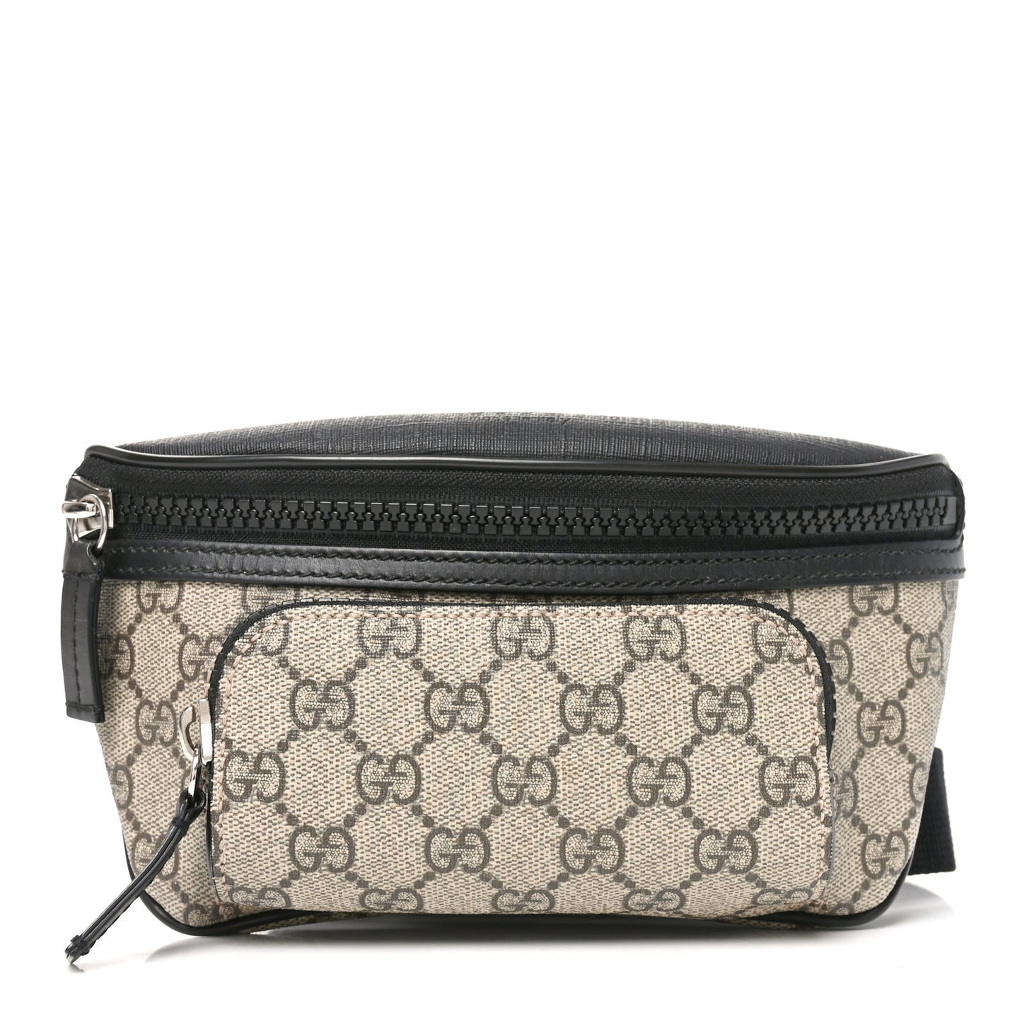 GG Supreme Monogram Belt Bag Black