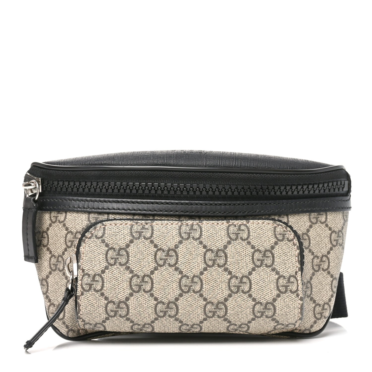 Gucci GG Supreme Monogram Belt Bag Black 1 of 9