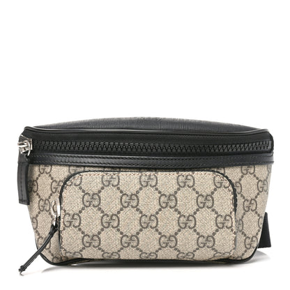 Gucci GG Supreme Monogram Belt Bag Black 1 of 9
