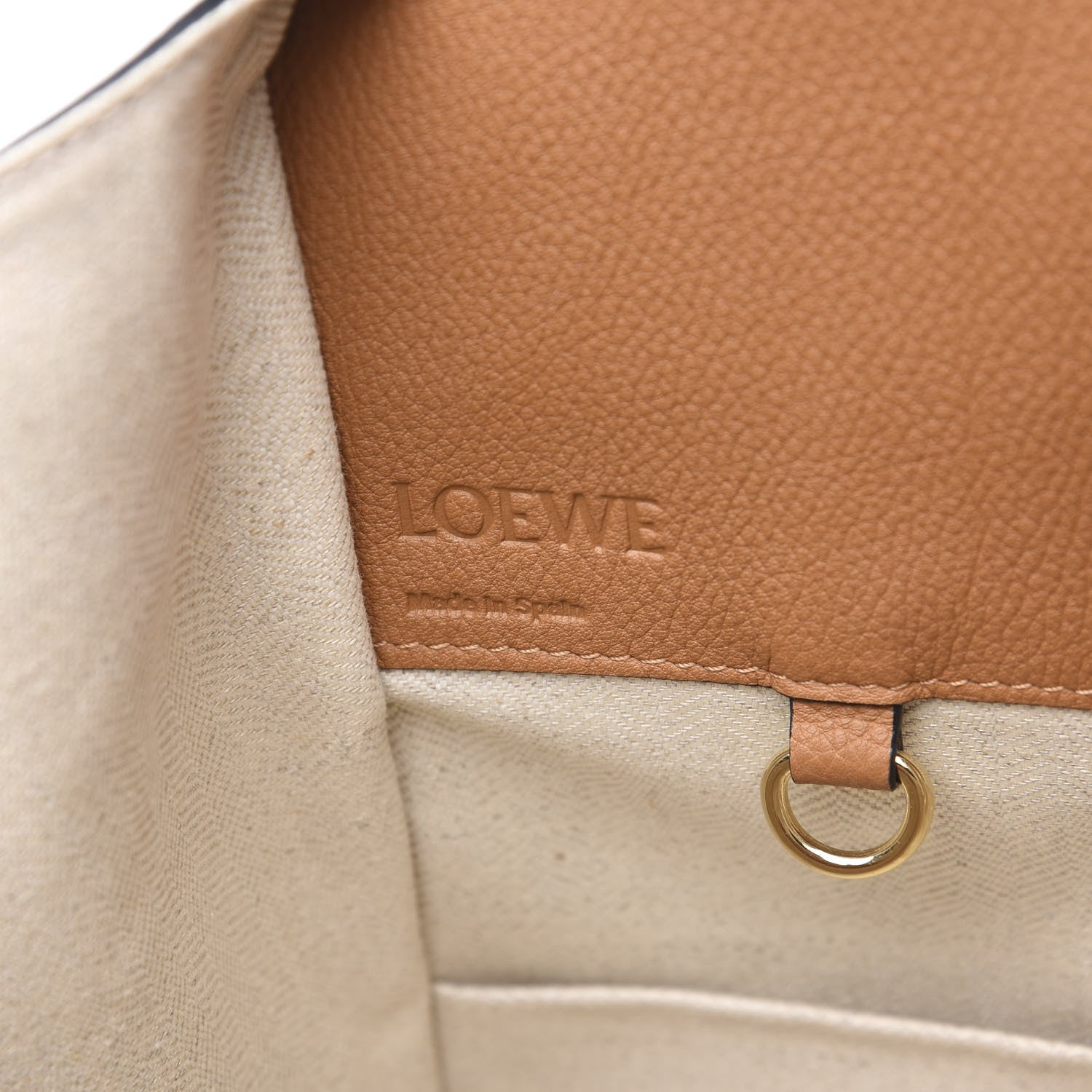 Loewe Grained Calfskin Small Hammock Shoulder Bag Tan 5 of 8