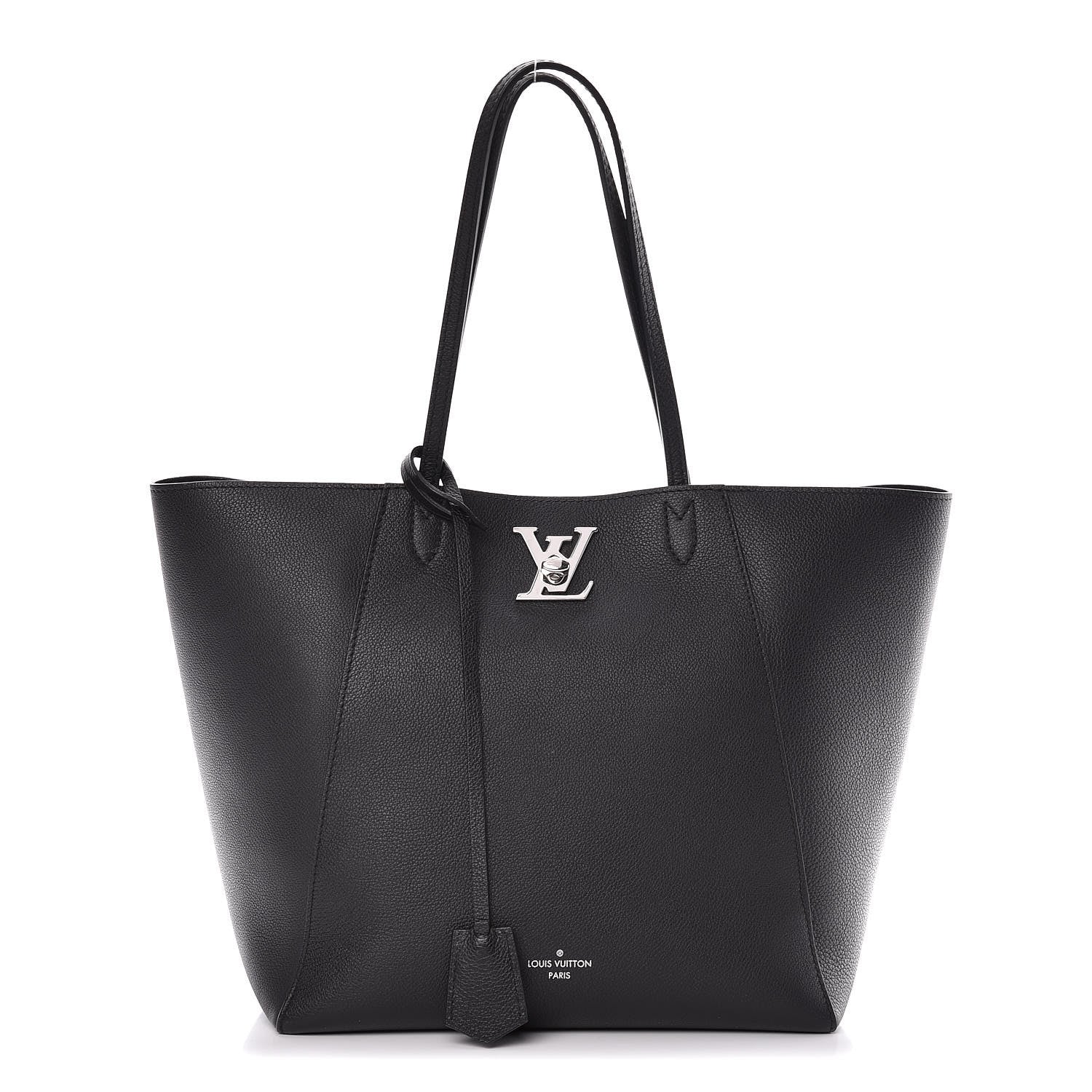 Louis Vuitton Calfskin Lockme Cabas Black 1 of 12