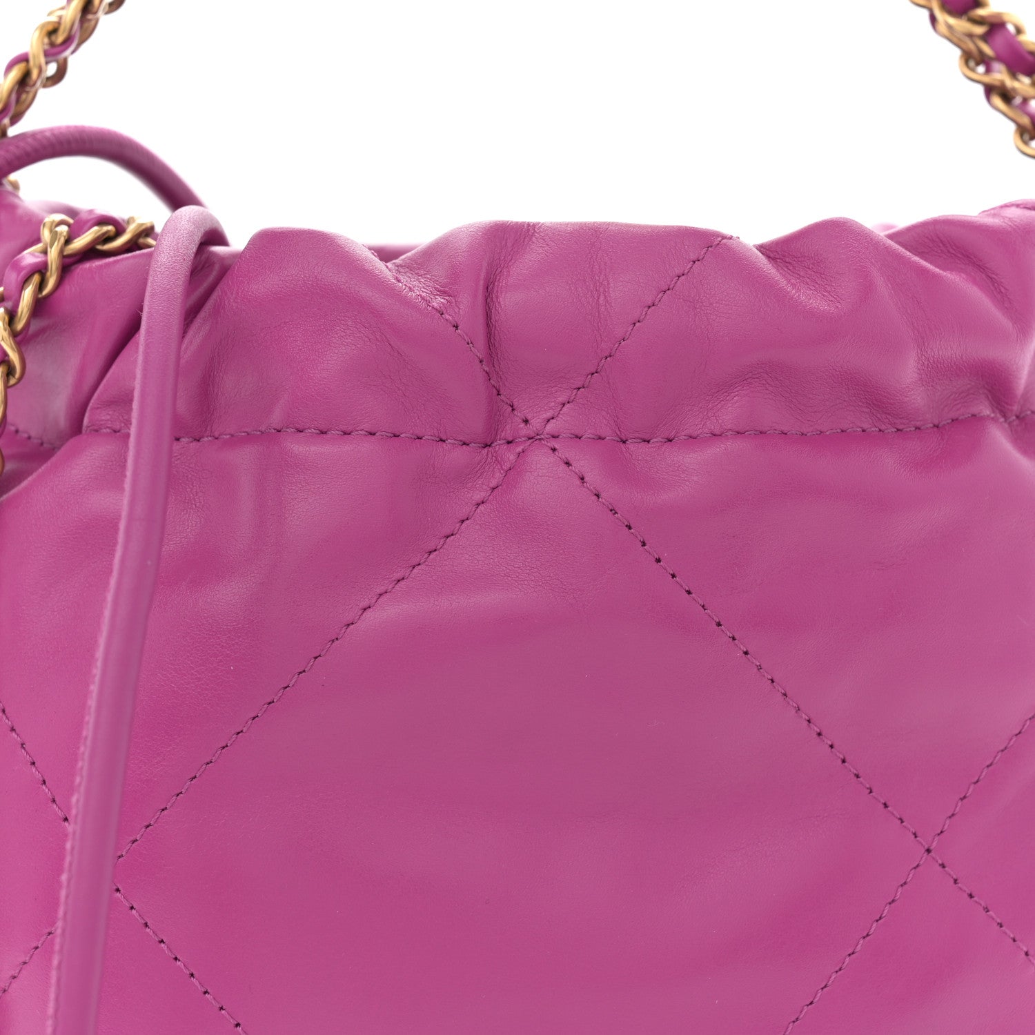 Chanel Shiny Calfskin Quilted Mini Chanel 22 Purple 8 of 10