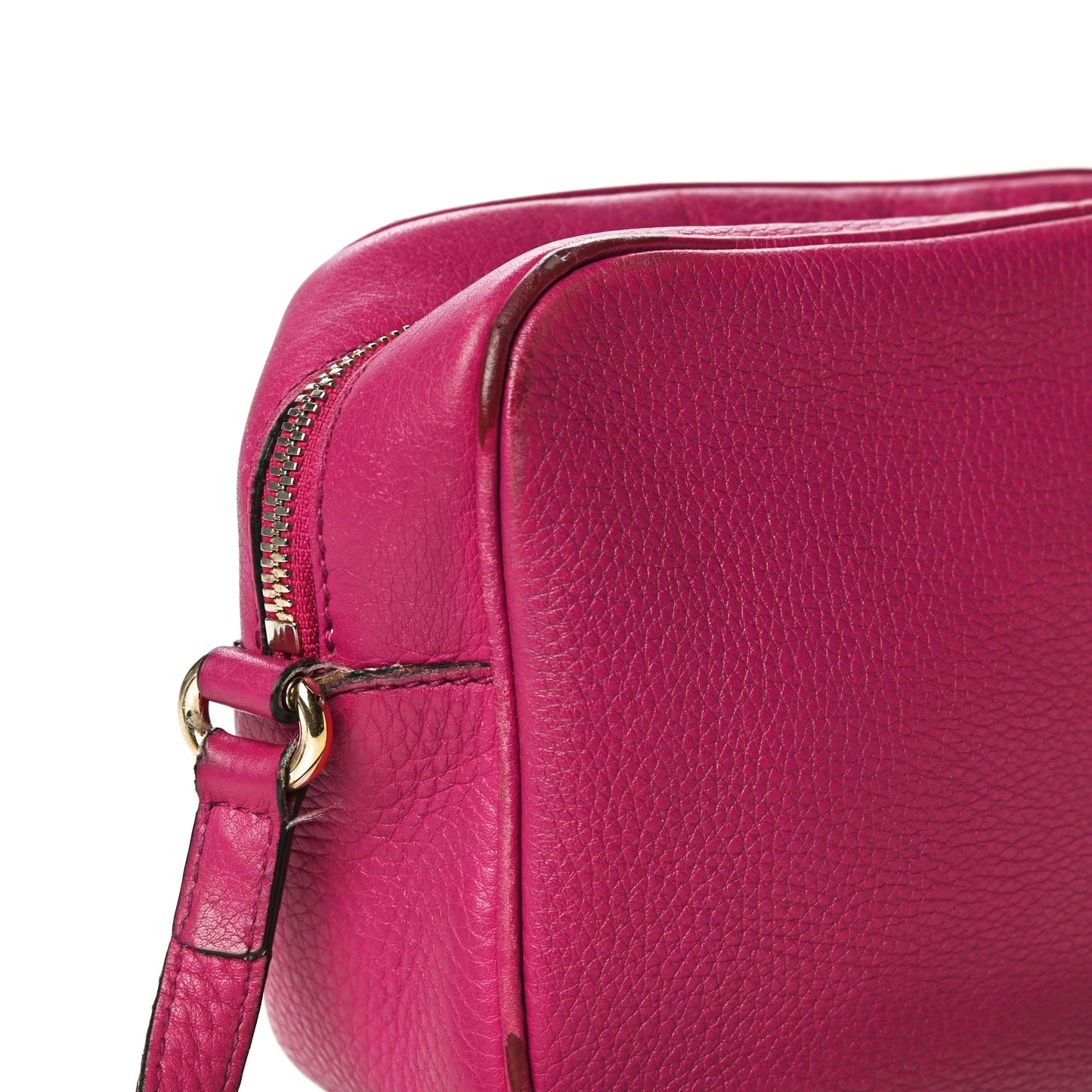 Cellarius Calfskin Small Soho Disco Bag Bright Bouganville