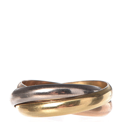 Cartier 18K Pink Yellow White Gold Classic Trinity Ring 57 8 3 of 7
