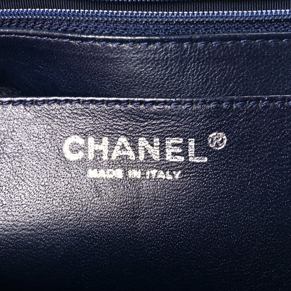 Chanel Lambskin Quilted Jumbo Single Flap Navy 6 of 12