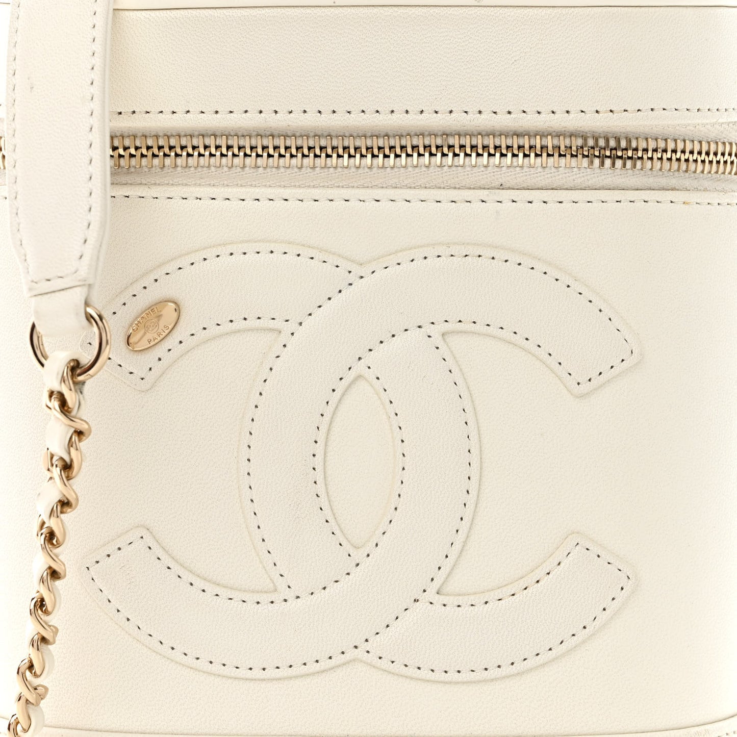 Lambskin Timeless Vanity Cosmetic Case White