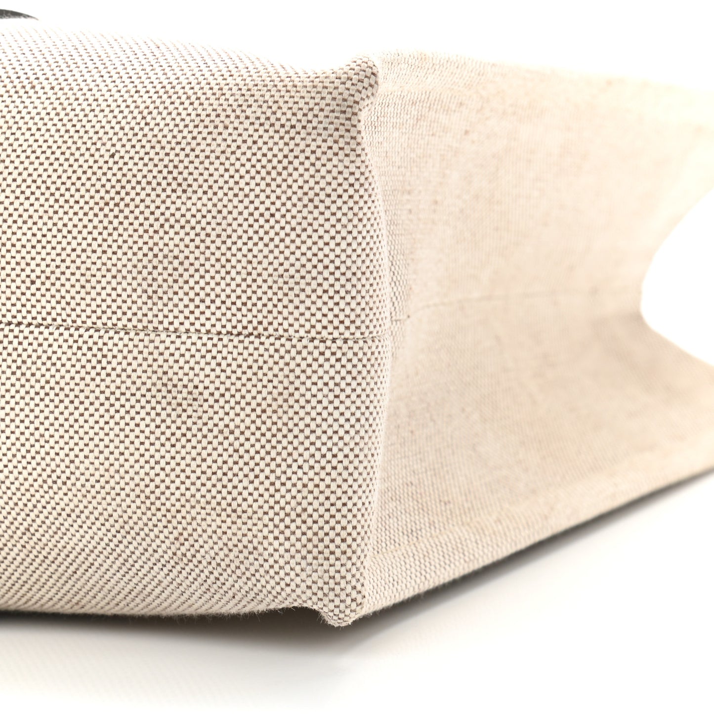 Cotton Calfskin Large Woody Ribbon Tote White Blue