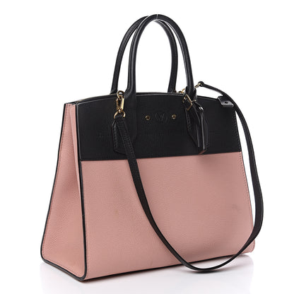 Louis Vuitton Calfskin City Steamer MM Magnolia Black 2 of 11