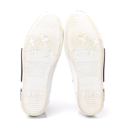 Christian Dior Canvas Leopard Print Mens B23 High Top Sneakers 43 White 5 of 9