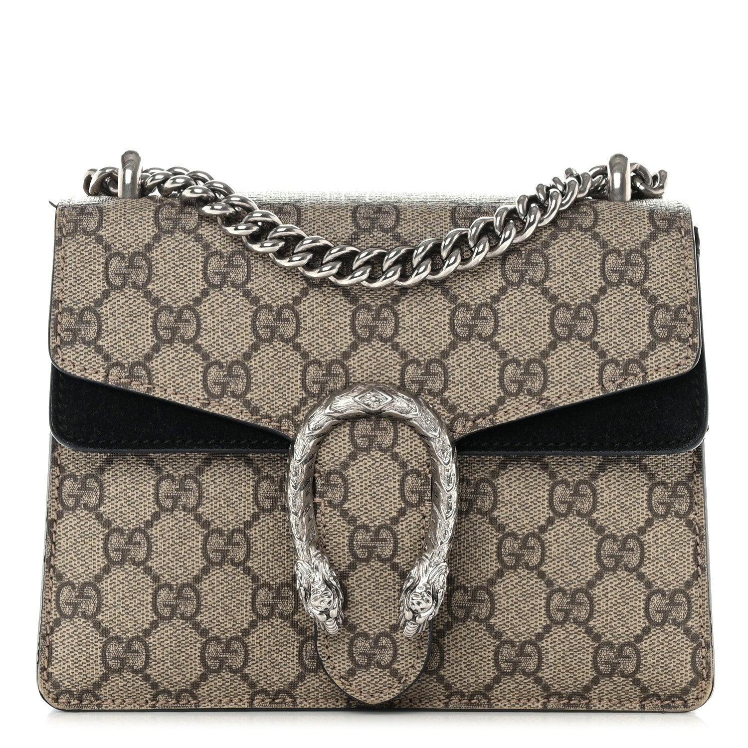 Gucci GG Supreme Monogram Mini Dionysus Shoulder Bag Black 1 of 12
