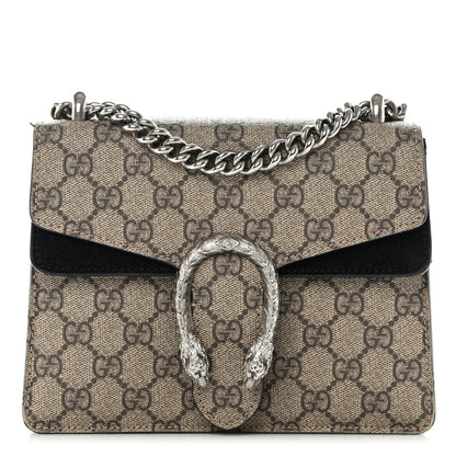 Gucci GG Supreme Monogram Mini Dionysus Shoulder Bag Black 1 of 12