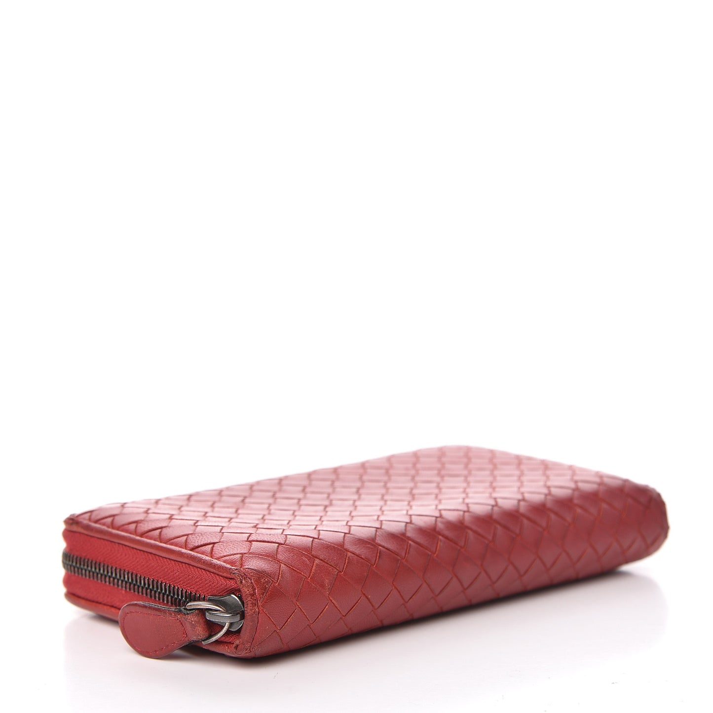 Nappa Intrecciato Zip Around Wallet