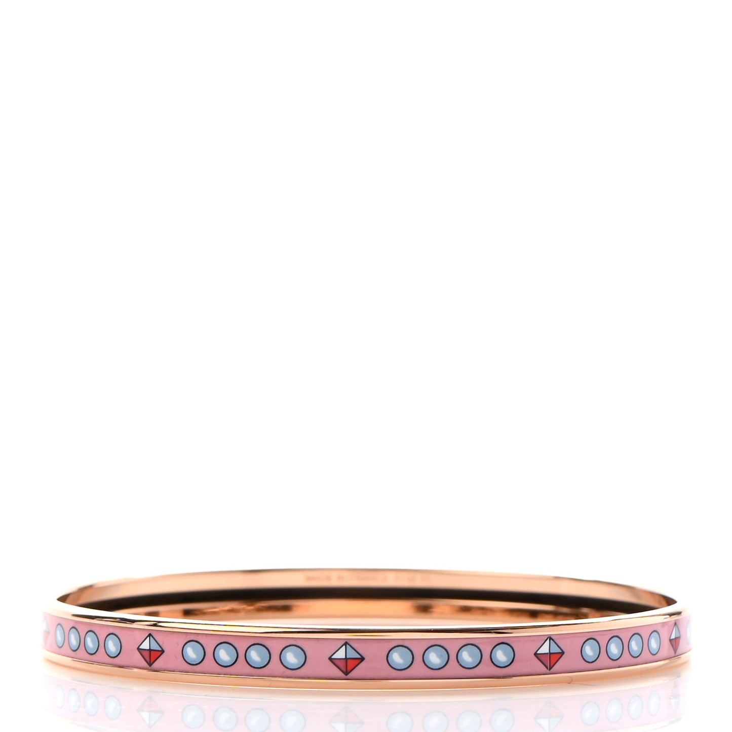 Enamel Printed Extra Narrow Colliers De Chiens Bracelet 70