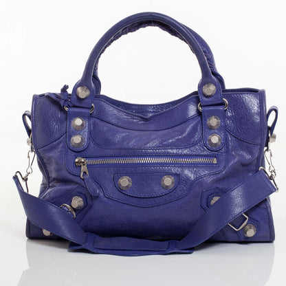 Balenciaga Agneau Giant 21 Silver Hardware City Bleu Lavande 1 of 9