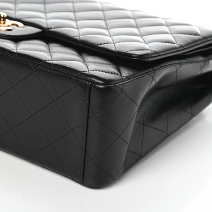 Chanel Lambskin Quilted Maxi Double Flap Black 10 of 10