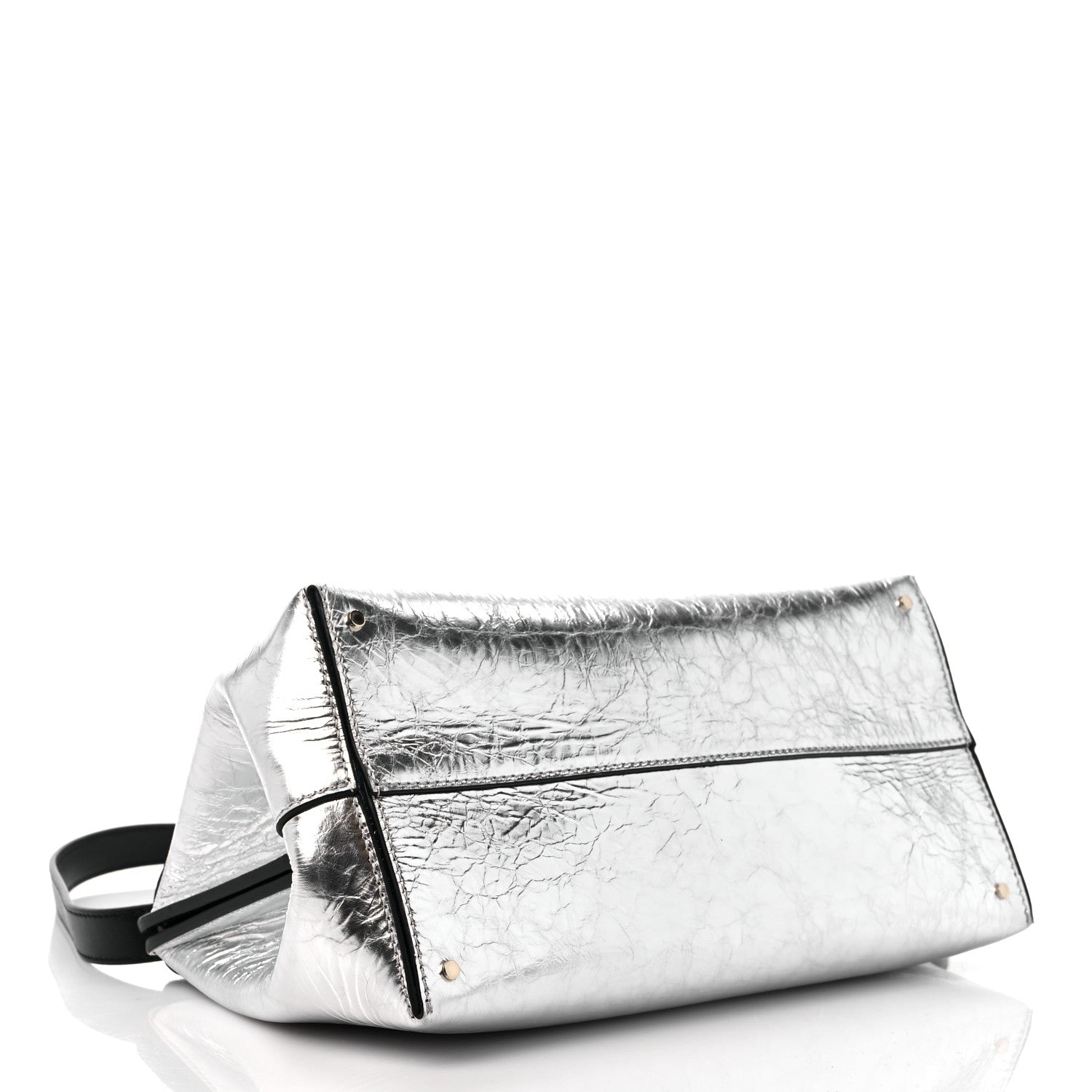 Chloe Metallic Calfskin Penelope Clutch Silver 4 of 11