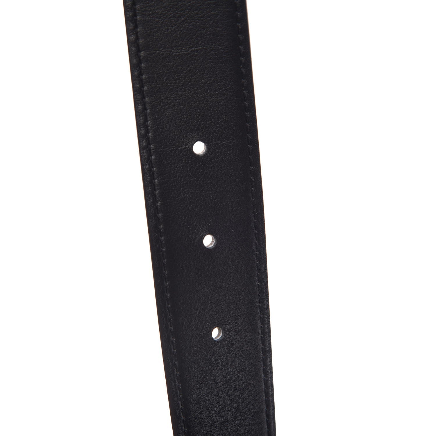 Hermes Epsom Swift 32mm Striee H Belt 85 Etoupe Black 7 of 10
