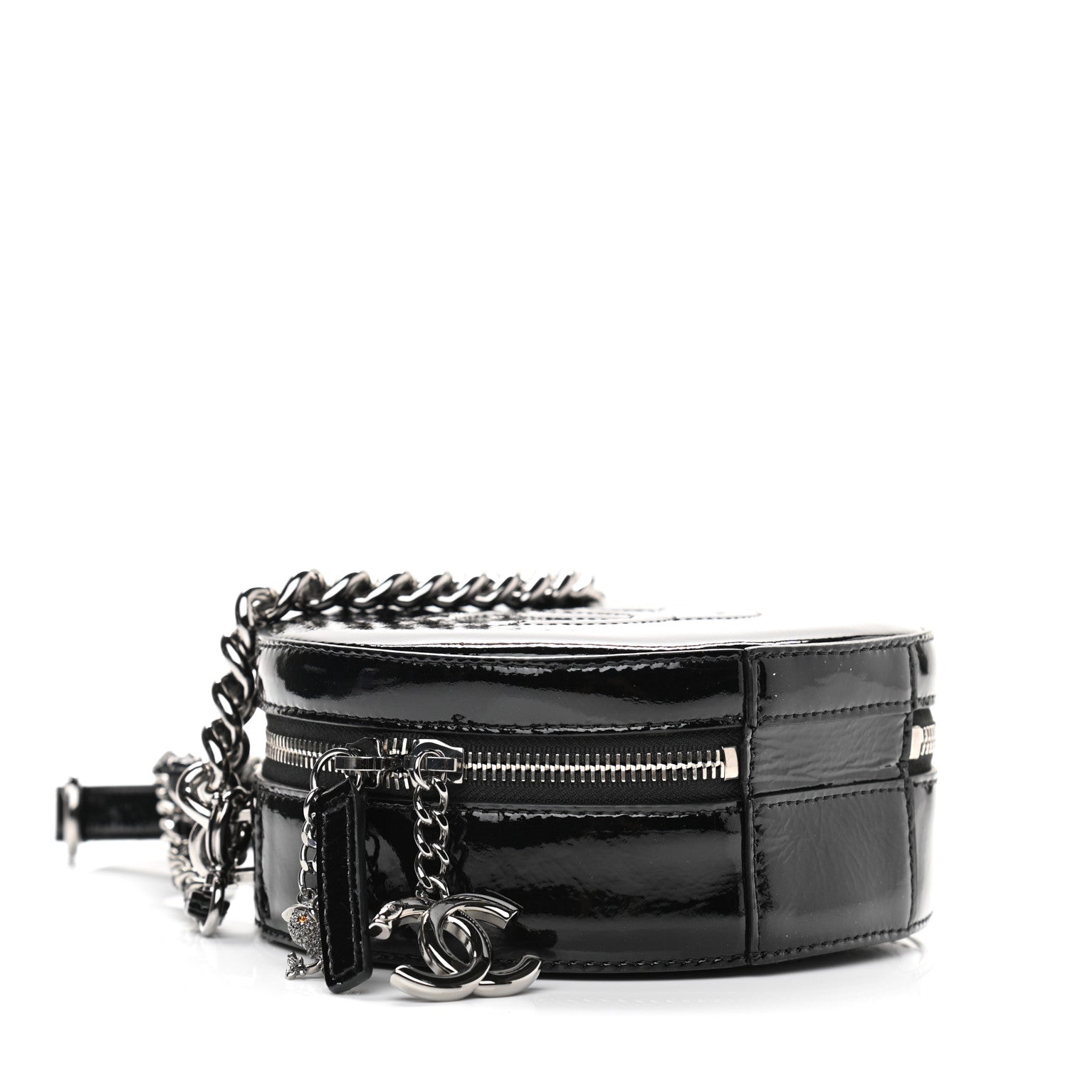 Chanel Patent Round As Earth Evening Bag Black 4 of 11