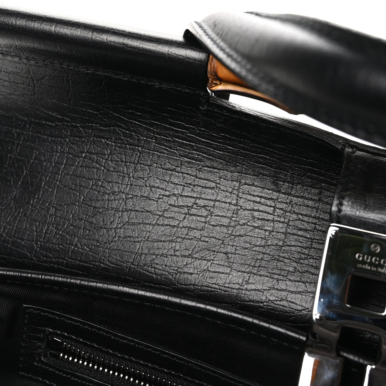 Gucci Monogram Bamboo Bullet Bag Black 11 of 11