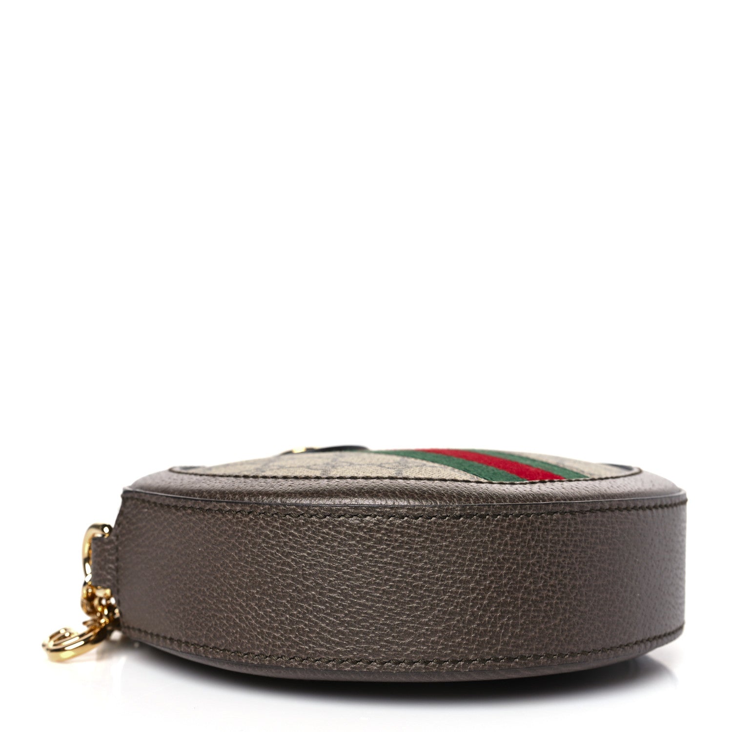 Gucci GG Supreme Monogram Web Mini Ophidia Round Shoulder Bag Brown 4 of 9
