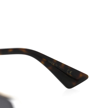 Gucci Metal Square Frame Sunglasses GG0817S Gold Grey 5 of 7