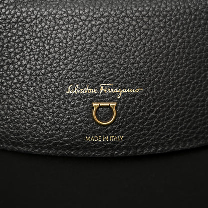 Salvatore Ferragamo Calfskin Travel Tote Black 7 of 10
