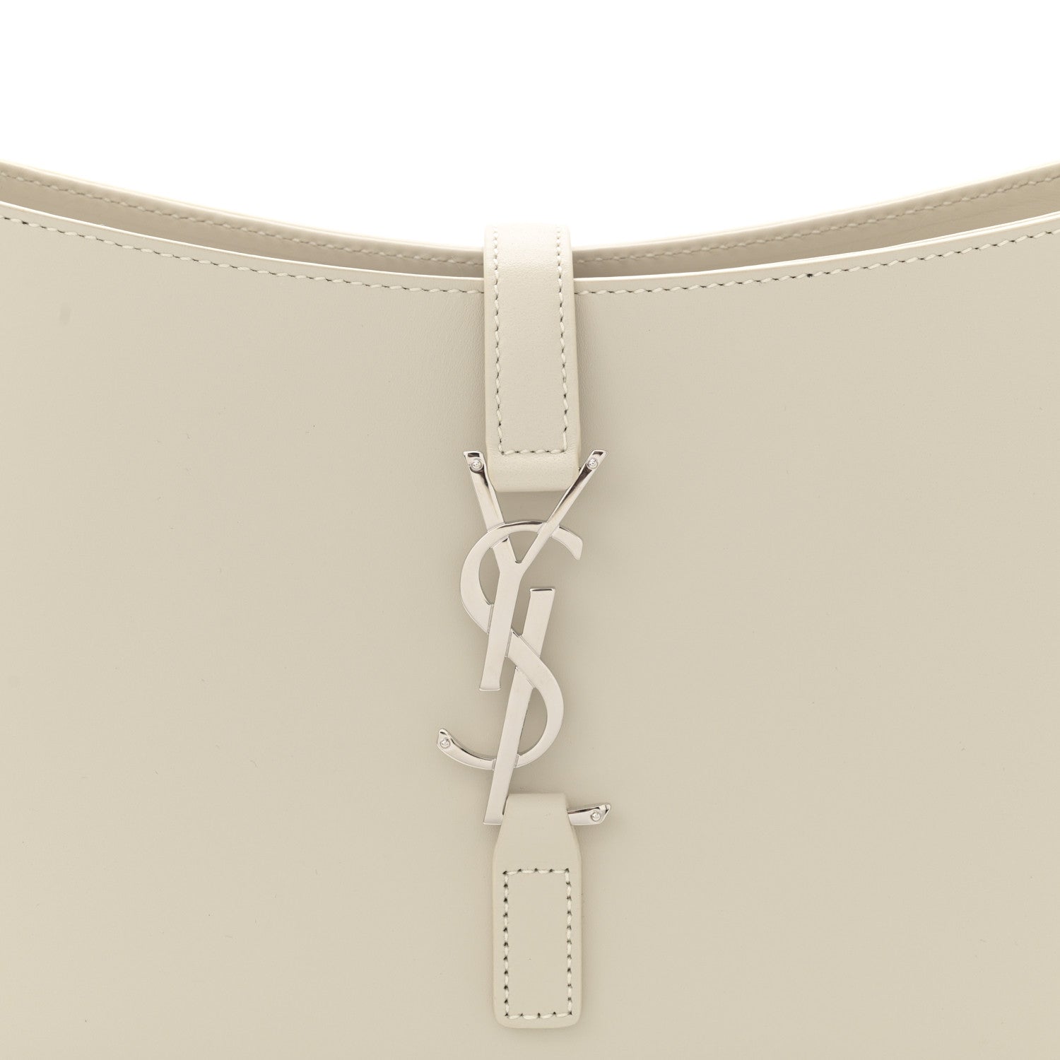 Saint Laurent Smooth Calfskin Le 5 A 7 Hobo Blanc Vintage 8 of 10