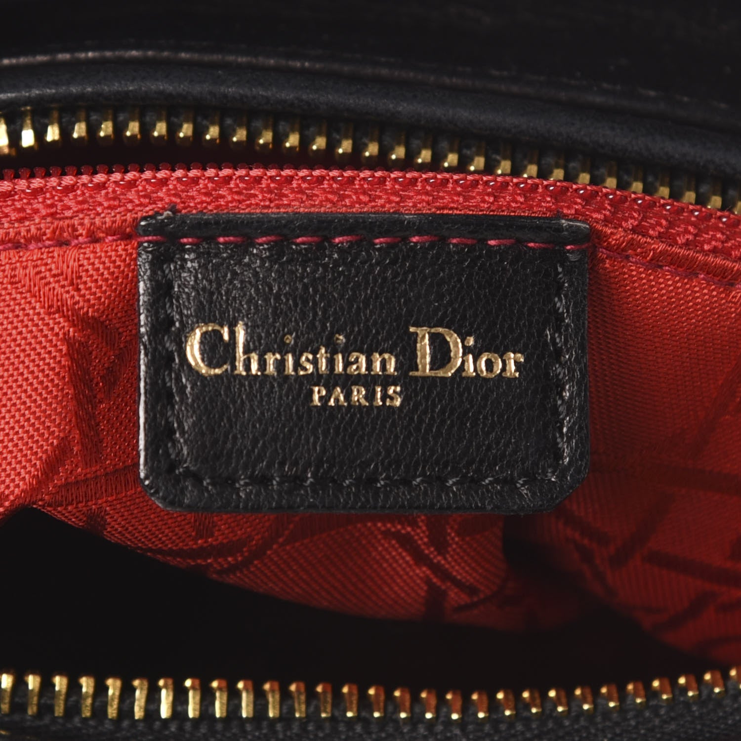 Christian Dior Lambskin Cannage Medium Lady Dior Black 8 of 9