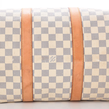 Louis Vuitton Damier Azur Keepall Bandouliere 45 16 of 17