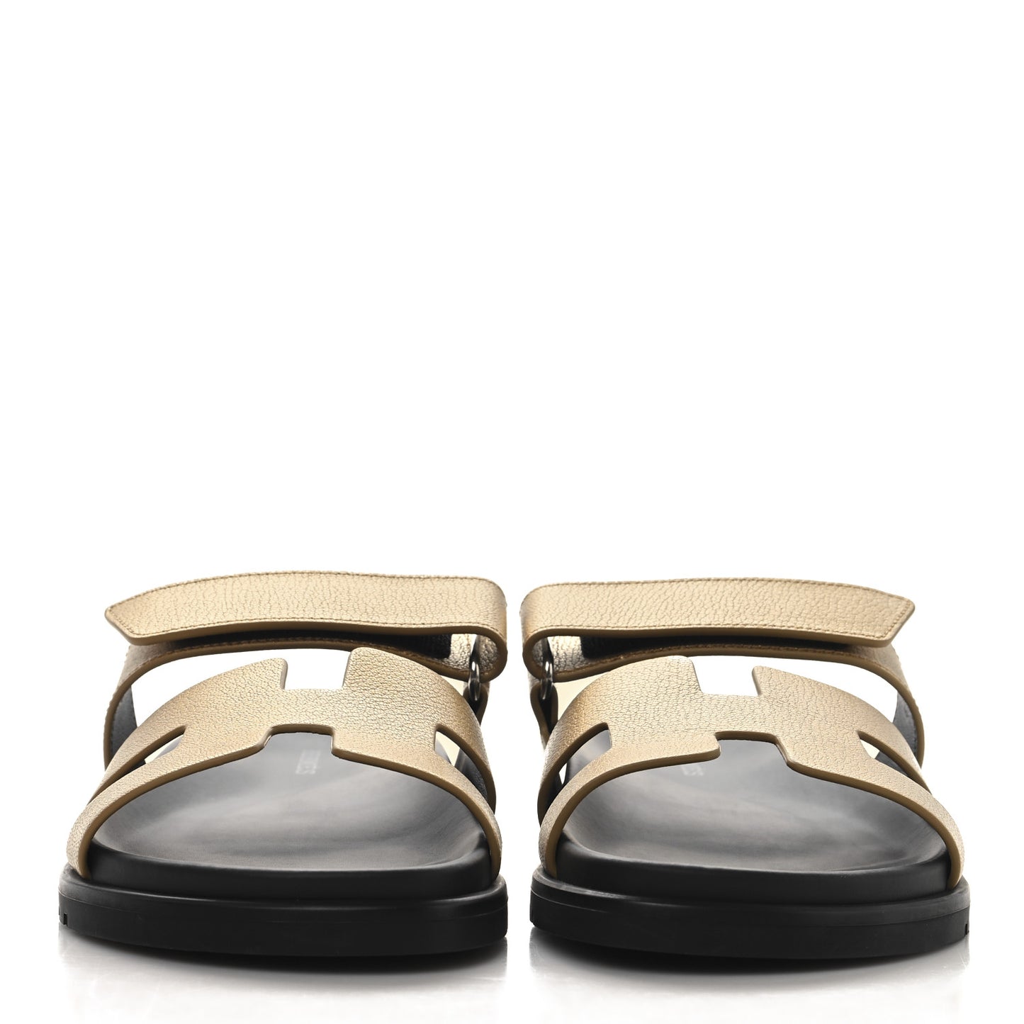 Metallic Goatskin Womens Chypre Sandals 37 Dore