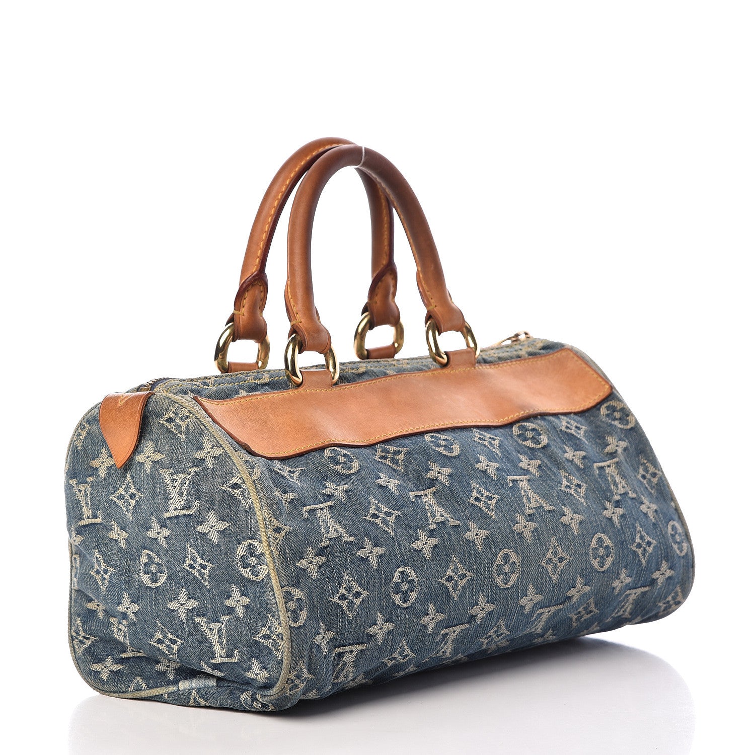 Louis Vuitton Monogram Denim Neo Speedy Blue 3 of 17