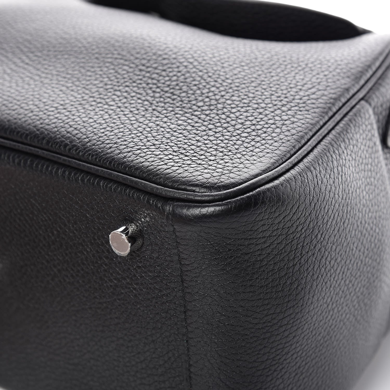 Hermes Taurillon Clemence Lindy 26 Black 9 of 13