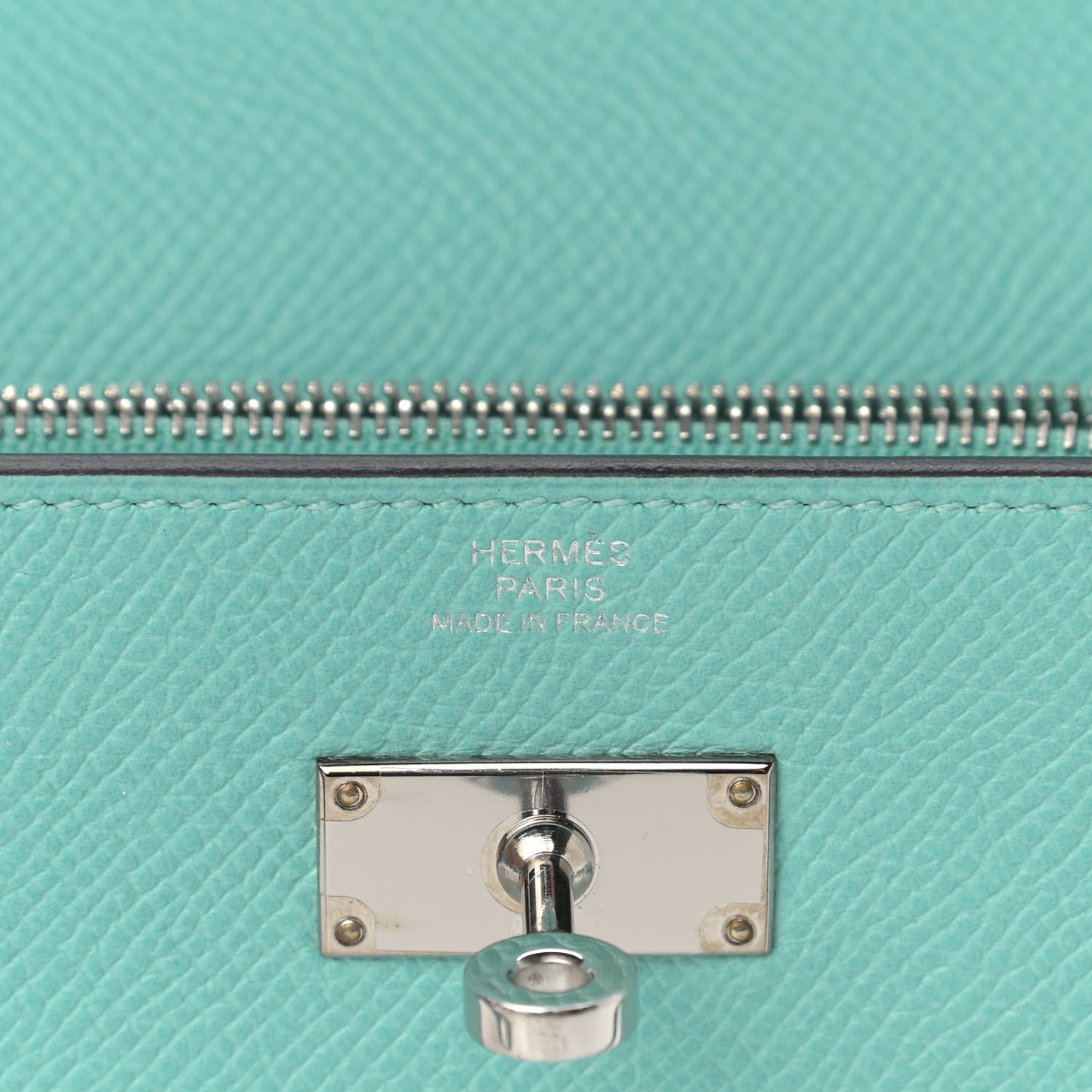 Epsom Kelly Longue Wallet Bleu Atoll