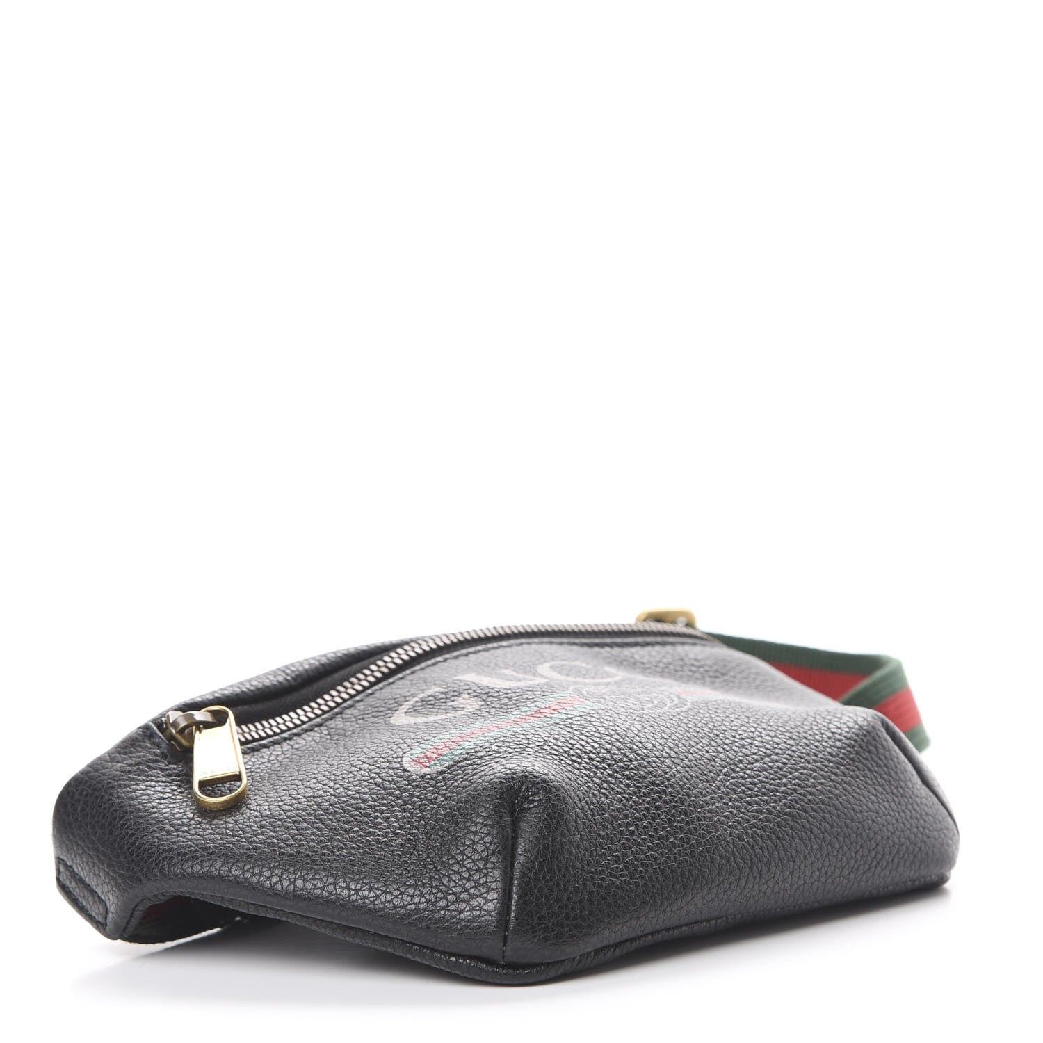 Gucci Grained Calfskin Small Logo Belt Bag Black 3 of 9