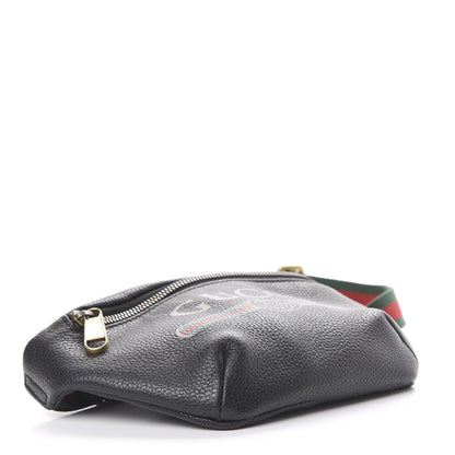 Gucci Grained Calfskin Small Logo Belt Bag Black 3 of 9