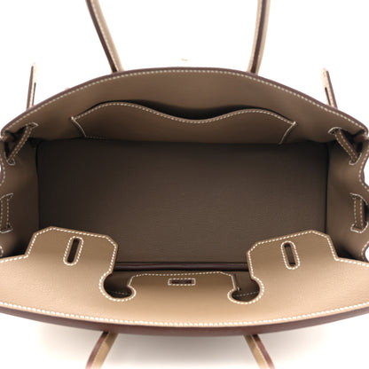 Hermes Evercolor Shoulder Birkin Light 29 Etoupe 5 of 10