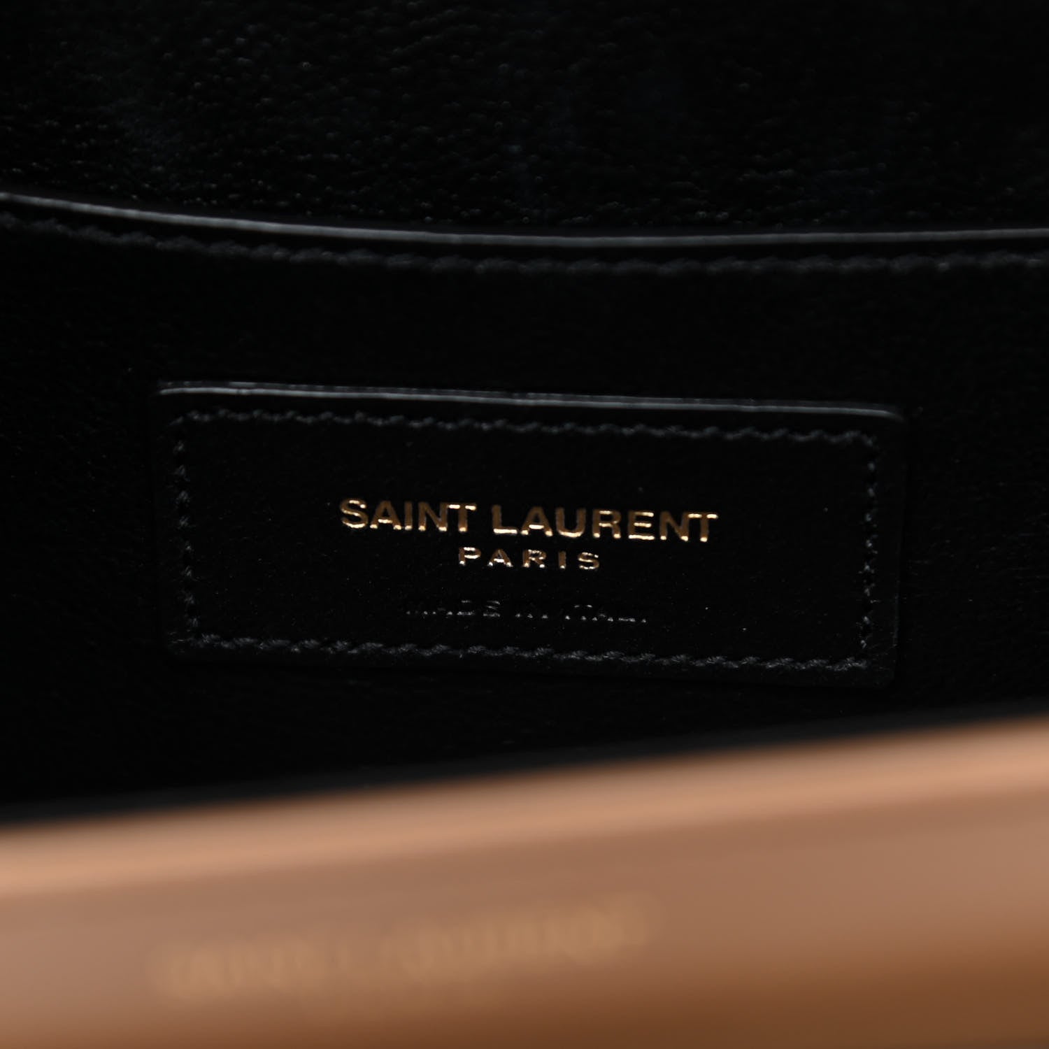 Saint Laurent Box Calfskin Monogram Medium Solferino Satchel Natural Tan 6 of 10