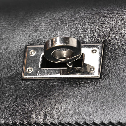 Hermes Box Kelly Pochette Clutch Black 11 of 12
