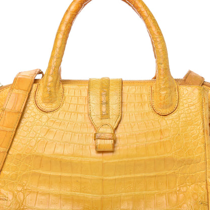 Nancy Gonzalez Crocodile Mini Cristina Satchel Yellow 9 of 13