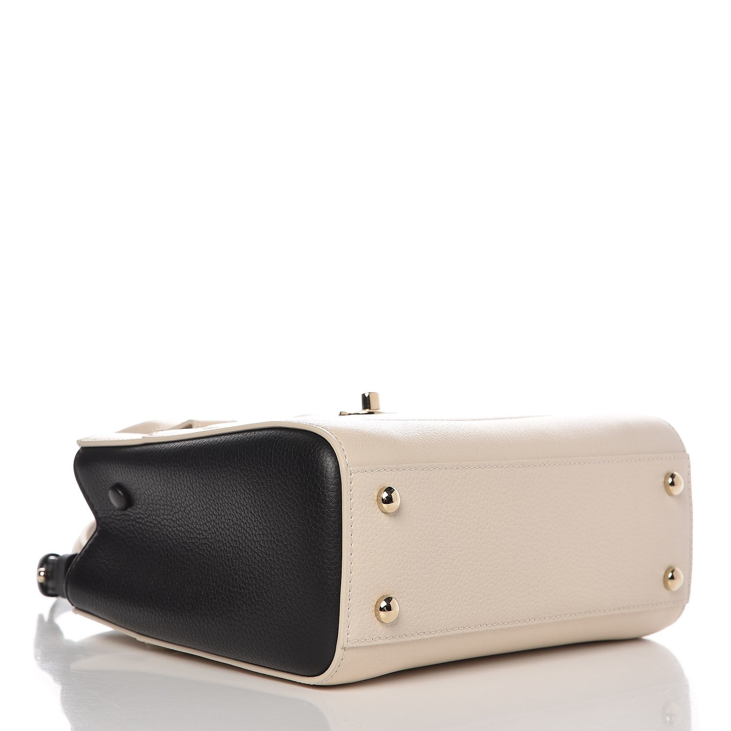 Chanel Grained Calfskin Mini Bi-Color Neo Executive Shopper Tote Beige Black 4 of 7