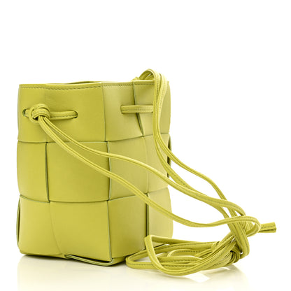 Bottega Veneta Nappa Maxi Intrecciato Mini Cassette Bucket Bag Kiwi 3 of 9